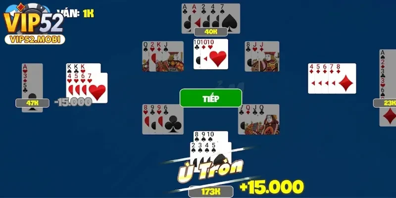 Tổng hợp các kiểu ù trong bài phỏm mà bạn cần biết 2 Ù đền là một trong các kiều ù trong bài phỏm